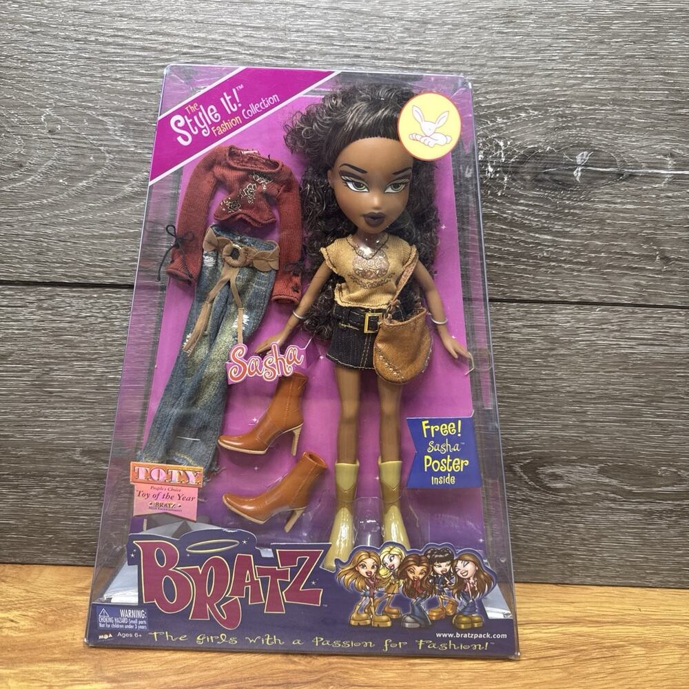Bratz The Style It! Fashion Collection Sasha Doll TOTY 2003 MGA #258322L